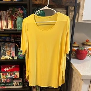 Susan Graver short sleeve tunic